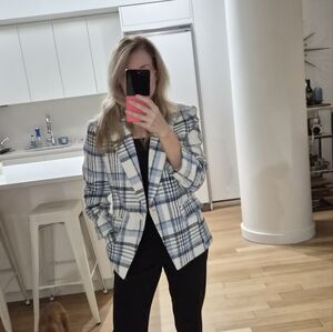 Derek Lam plaid blazer
